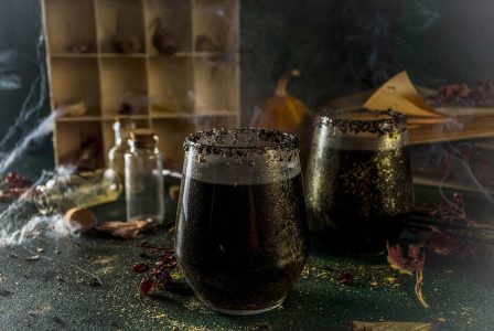Unique Black Halloween Cocktail